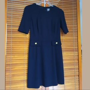 Vince Camuto A-line Navy Dress - Medium (8)